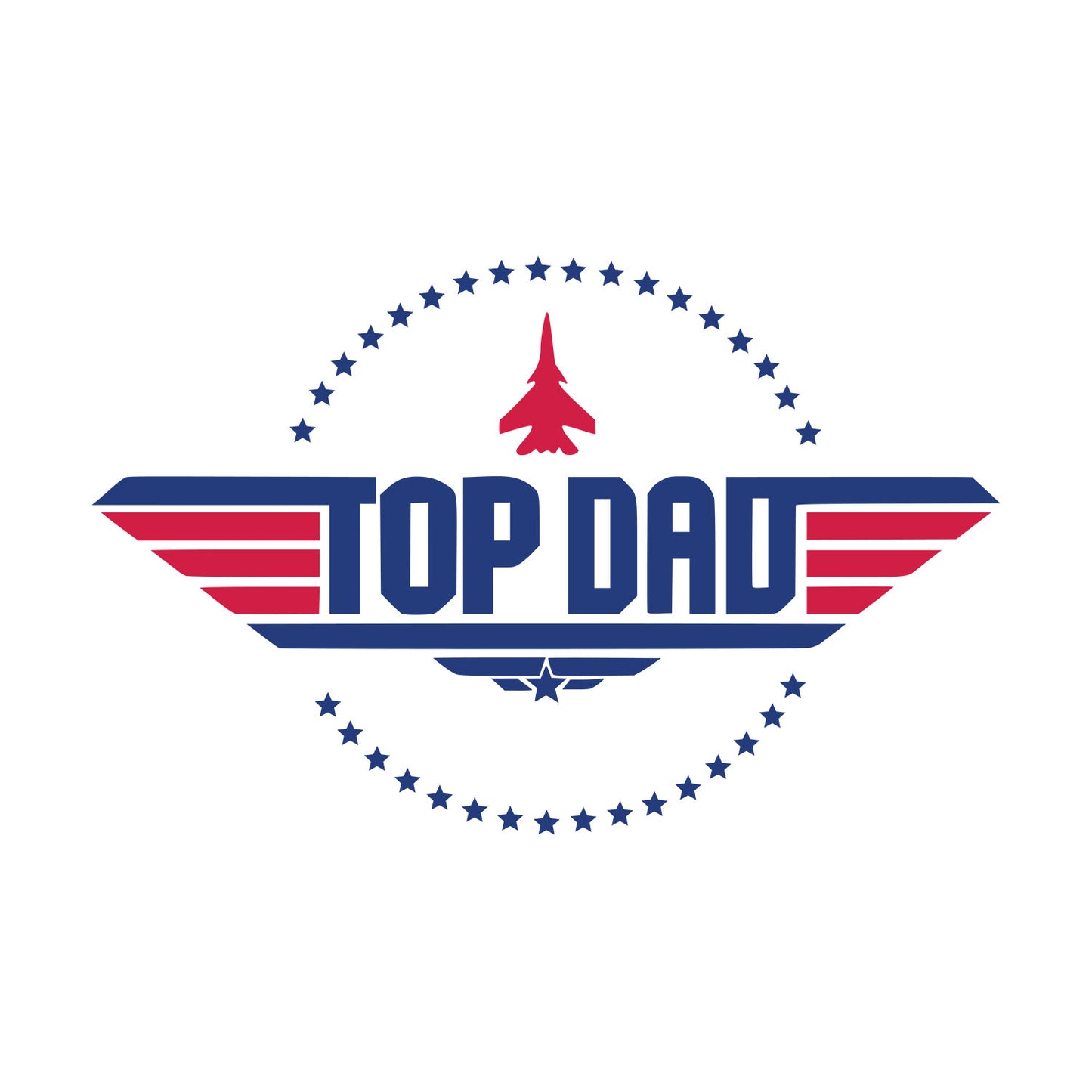 Top Dad – Retro Fighter Jet Father’s Day Shirt